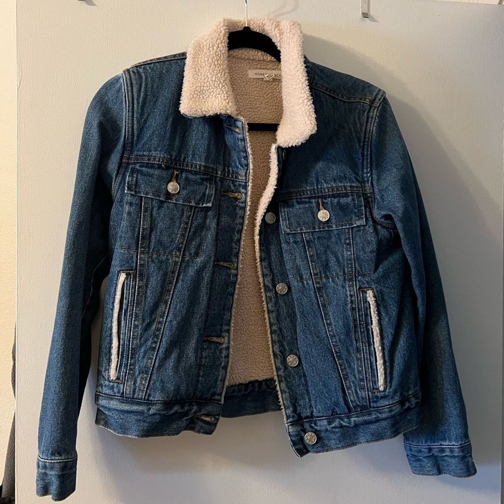 Sherpa lined Jean jacket women’s small